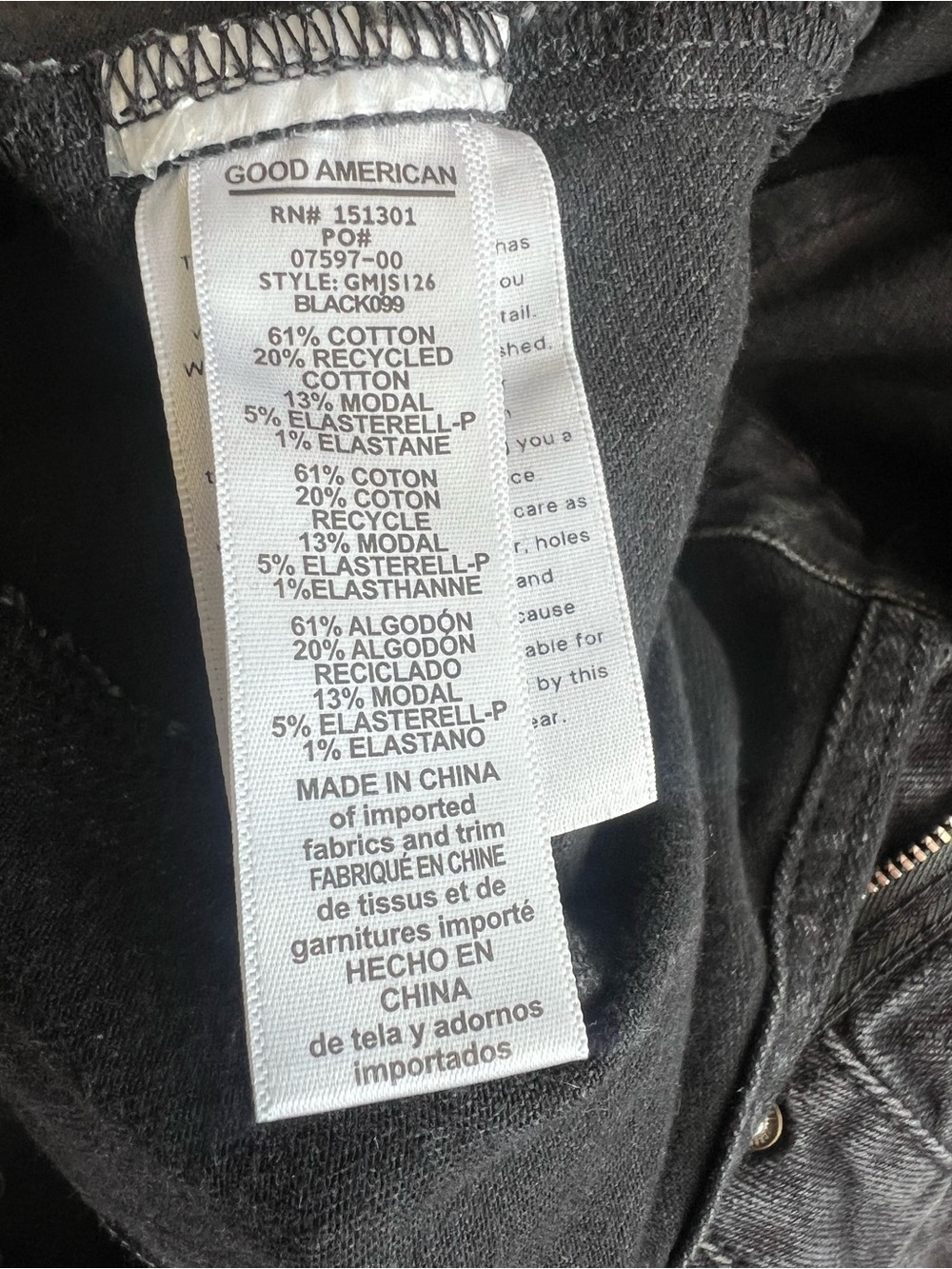 Good American Fit For Success Black Jumpsuit, S - Picture 7 of 8